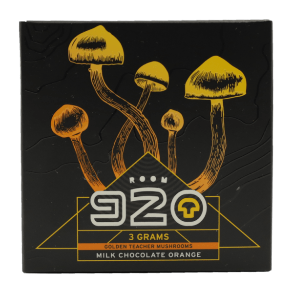Room 920 - Mushroom Chocolate Bar - Milk Chocolate Orange - 3 grams | Magic Mushrooms Hamilton Canada