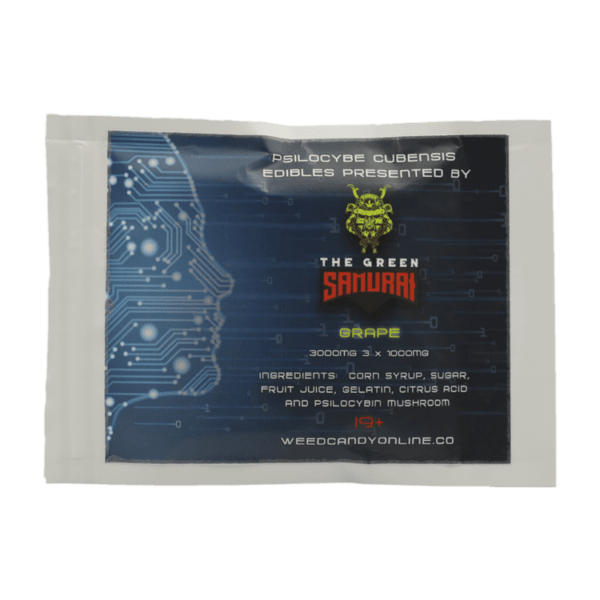 The Green Samurai - Shroom Gummies - Grape - 3g | Magic Mushrooms Hamilton Canada