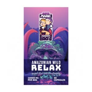 Super Magic Mushroom Bro’s - Amazonian Wild RELAX - 400MG Capsules | Magic Mushrooms Hamilton Canada