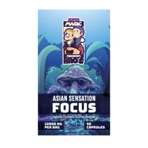 Super Magic Mushroom Bro’s - Asian Sensation FOCUS - 400MG Capsules | Magic Mushrooms Hamilton Canada